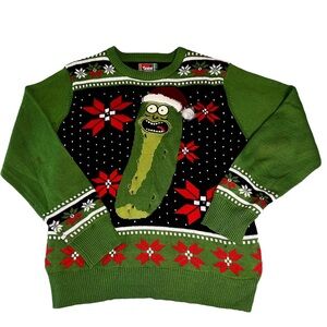 Pickle Light Up Ugly Christmas Sweater Spencer’s Adult Size Large